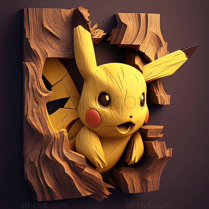 3D model st Pikachu (STL)